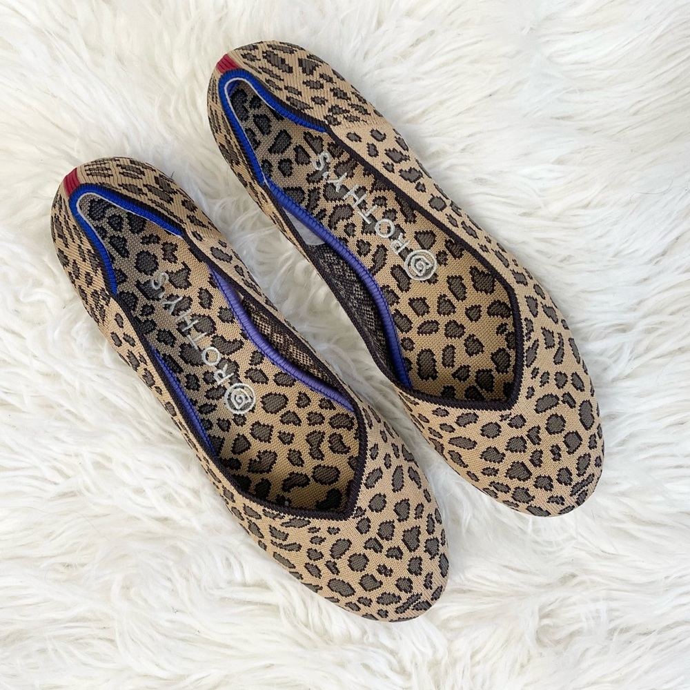 Rothy's The Flat Spotted Leopard Size 9